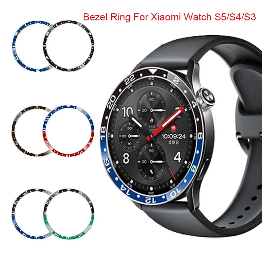 Metal Bezel Ring For Xiaomi Smart Watch S5 S4 S3 Scale Protective Shell Cover For Mi Watch S5 Protector Case Frame Accessories