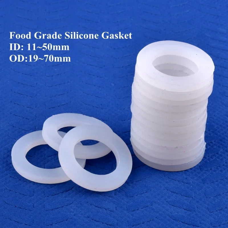 Food Grade Silicone Seal Ring ID 11 to 50 mm OD 19 to 70 mm High Temp Resistance Up to 200 C DIN Certified Garden Water Connecto