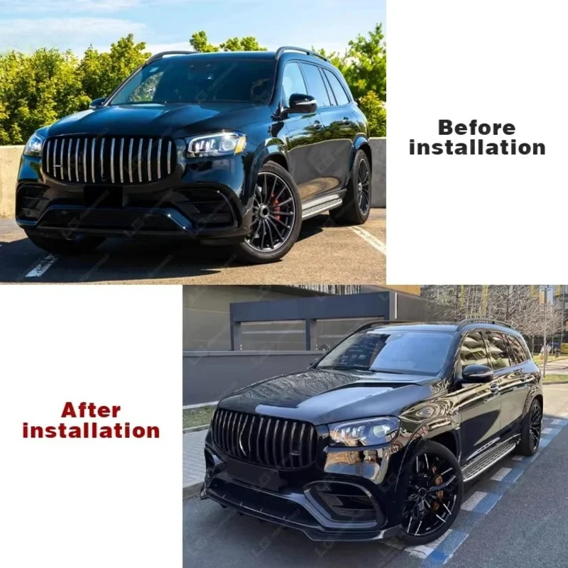 Applicable to ForMercedesBenz GLS-Class GLS63 modified front lip rear diffuser grille roof spoiler full set of LD style body kit