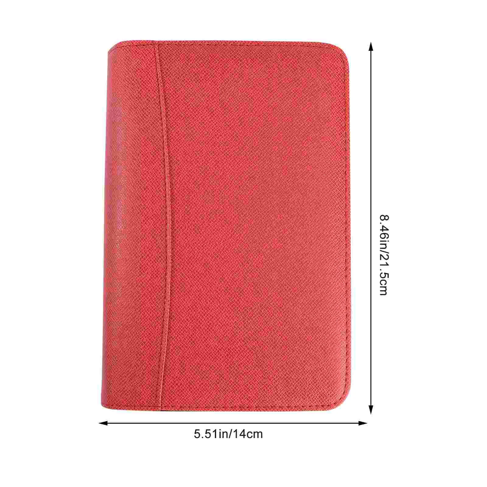 Business Notepad The Notebook Travel Agenda Manager Zipper Faux Multifunction