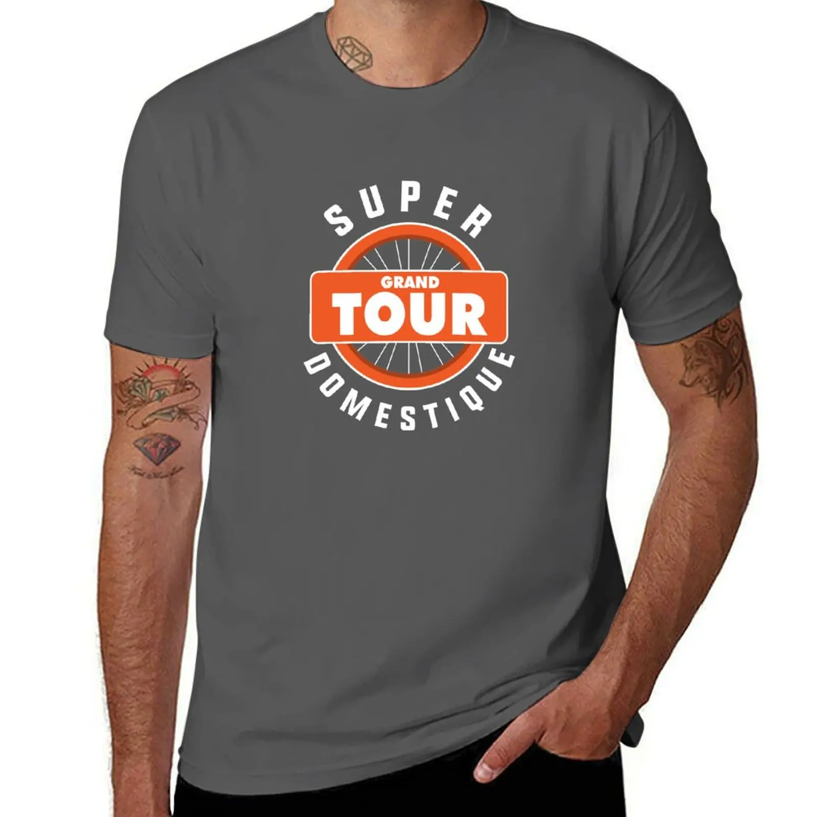 

Cycling Bike Lover Grand Tours Super Domestique T-Shirt Casual Loose Fit Summer Tee Shirt