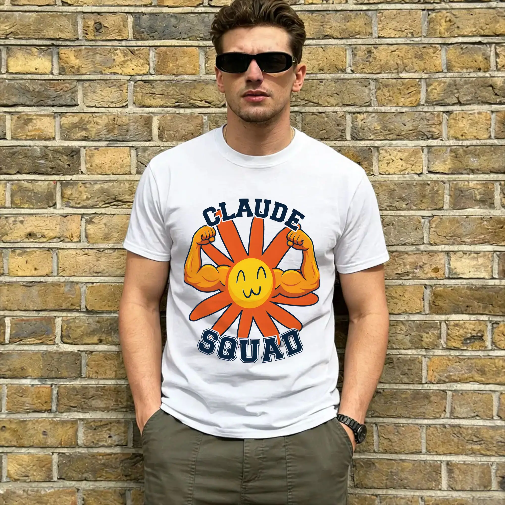 Claude You're Absolutely Right T-Shirt Men  Vintage Cotton Tee Shirt Crewneck Short Sleeve T Shirt Original Clothing