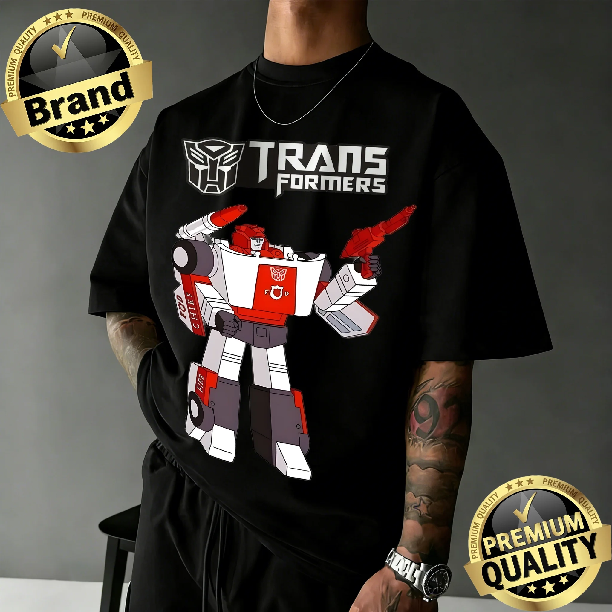 

2026 Hasbro Transformers Infern Unisex Tops Sleeve Breathable Comfortable summer children's casual T-shirt