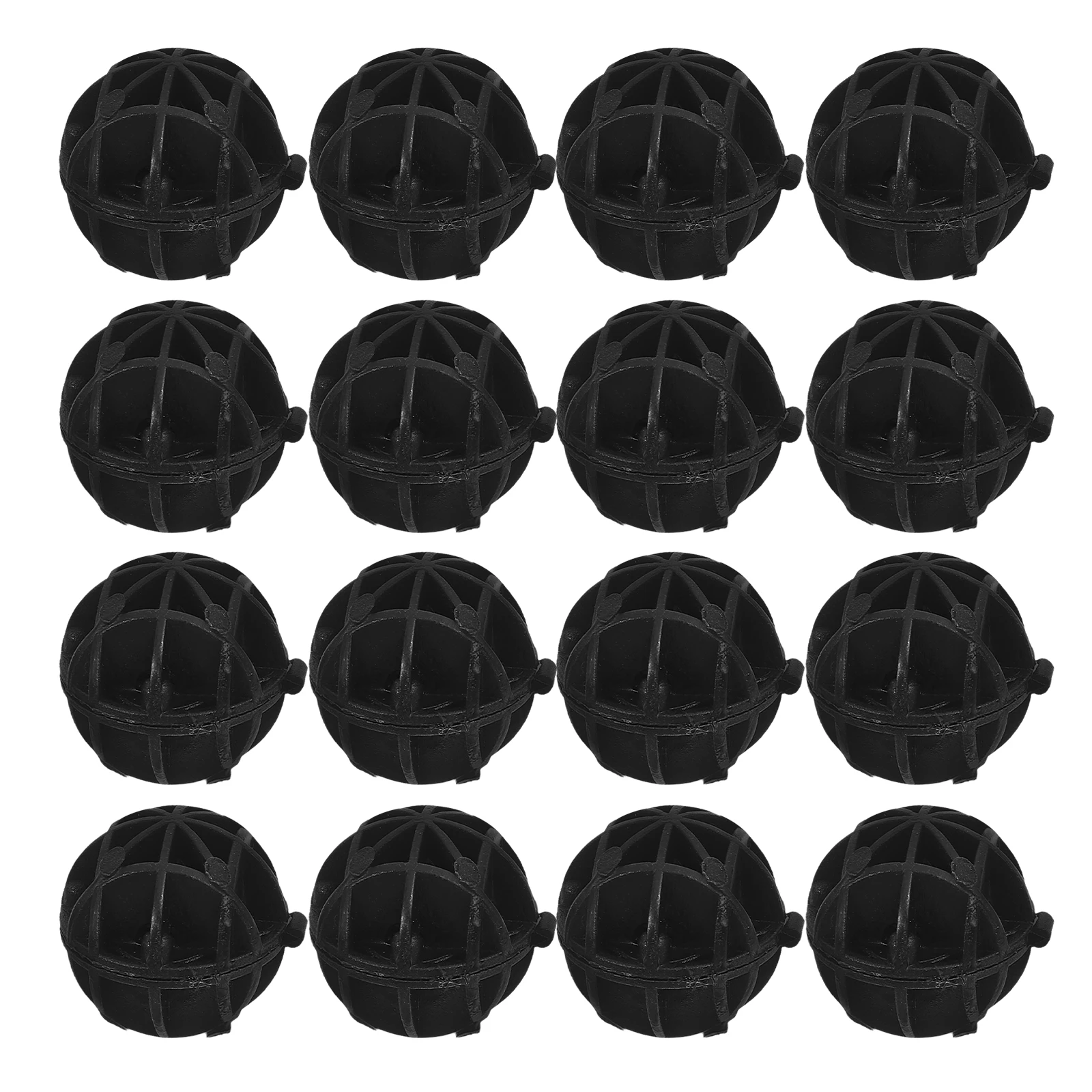 

40Pcs Bio Media Filter with Cotton for Aquarium Fish Tank Pond Filtration Round Balls Reusable Compact Filtering Material