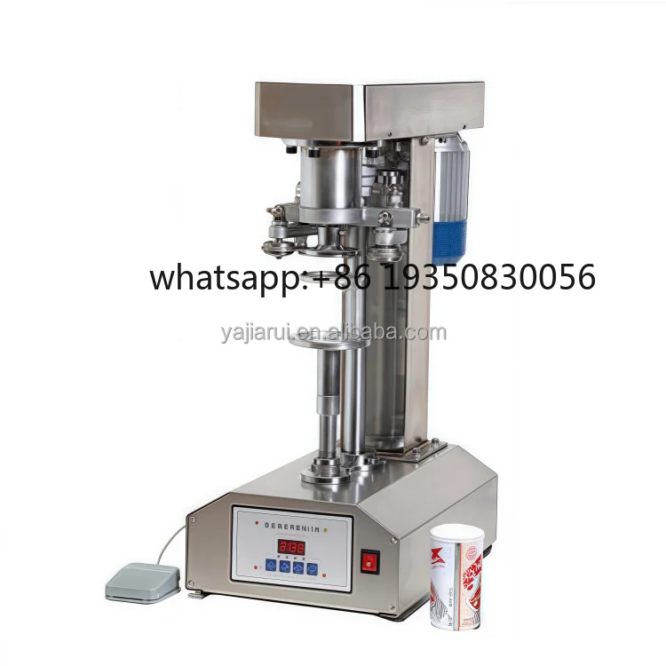 Hot Sale Stainless Steel Semi Auto Electrical Aluminum Pop Tin Can Closing Sealing Machine, Food Beverage Beer Can Seamer Sealer