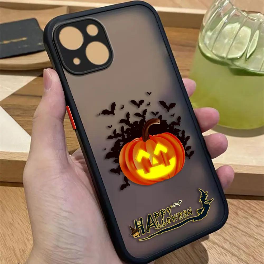 

Halloween Witch Bat Castle Matte Phone Case For Redmi 10 10C 5A 6 7A 8 9 9A 9T 9I 9C 10A A5 K20 K40 NOTE 8 PRO TPU Case Shell