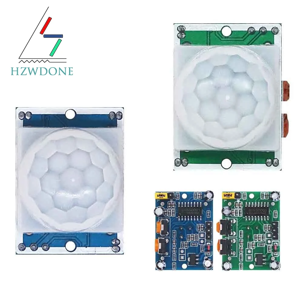 PIR Sensor HC-SR501 Adjust IR Pyroelectric Infrared Motion Detector Module For Raspberry Pi Sensing Human Bod