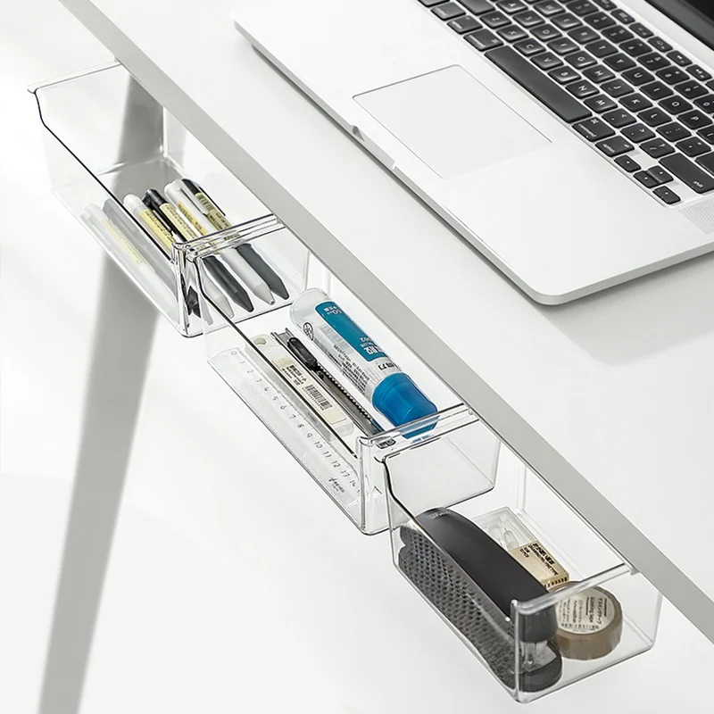 

Выдвижной органайзер для офиса и дома, прямоугольный пластиковый настольный контейнер для хранения, держатель для украшений и канцелярских принадлежностей, бренд KM, модель 52AAB
