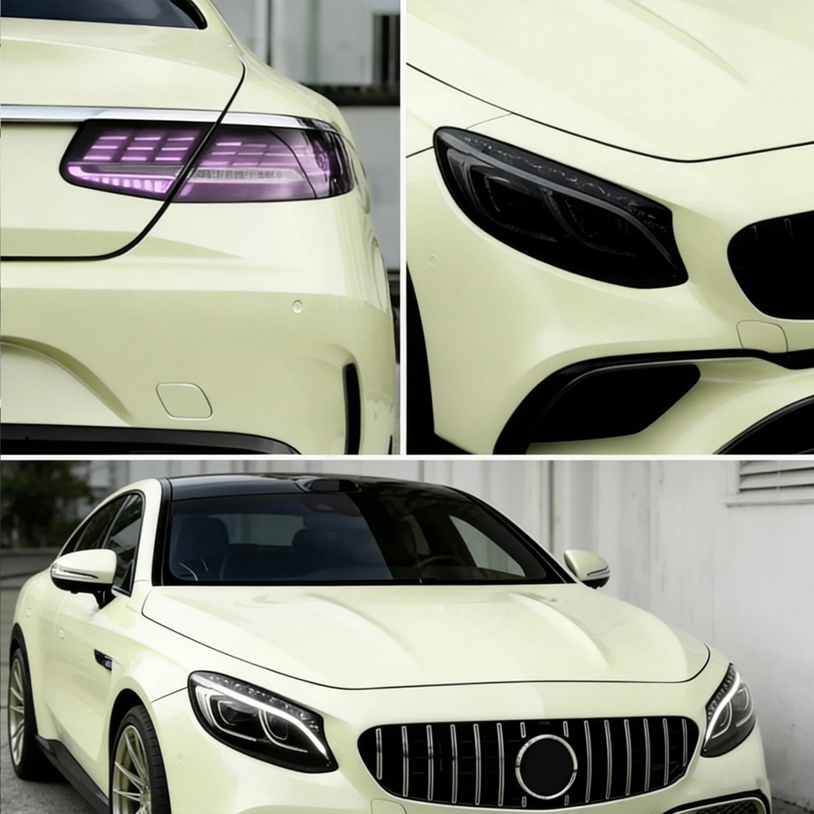 JWUDMVP High-quality 1.52* 15-meter TPU PPF Pepper White Car Color-changing Film, Self-healing, Scratch-resistant and Non-fading