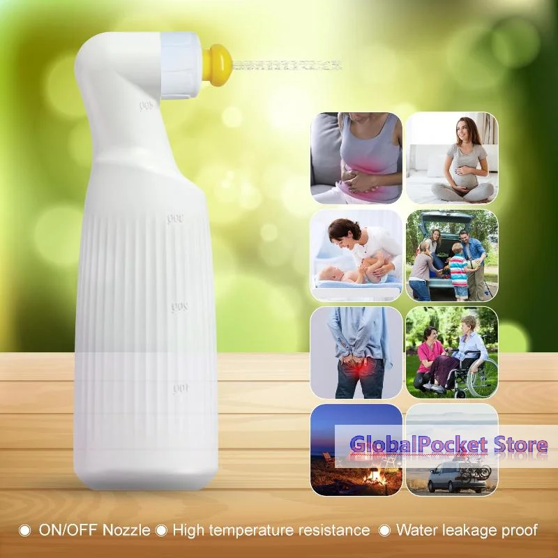[TG823]Portable 400ML Peri Bottle Leakproof Controllable Nozzle For Postpartum Care Travel Camping