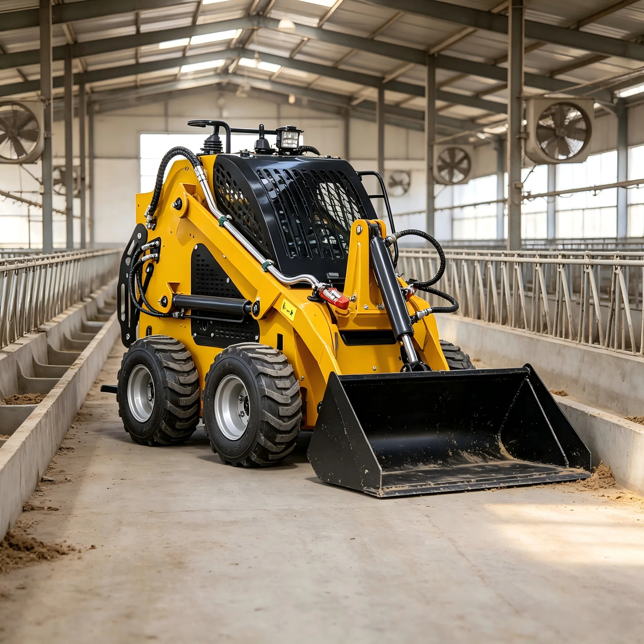 Excellent Performance Small Size Skid Steer Loader Mini Skid Steer Loader Wheeled Skid Steer Loader