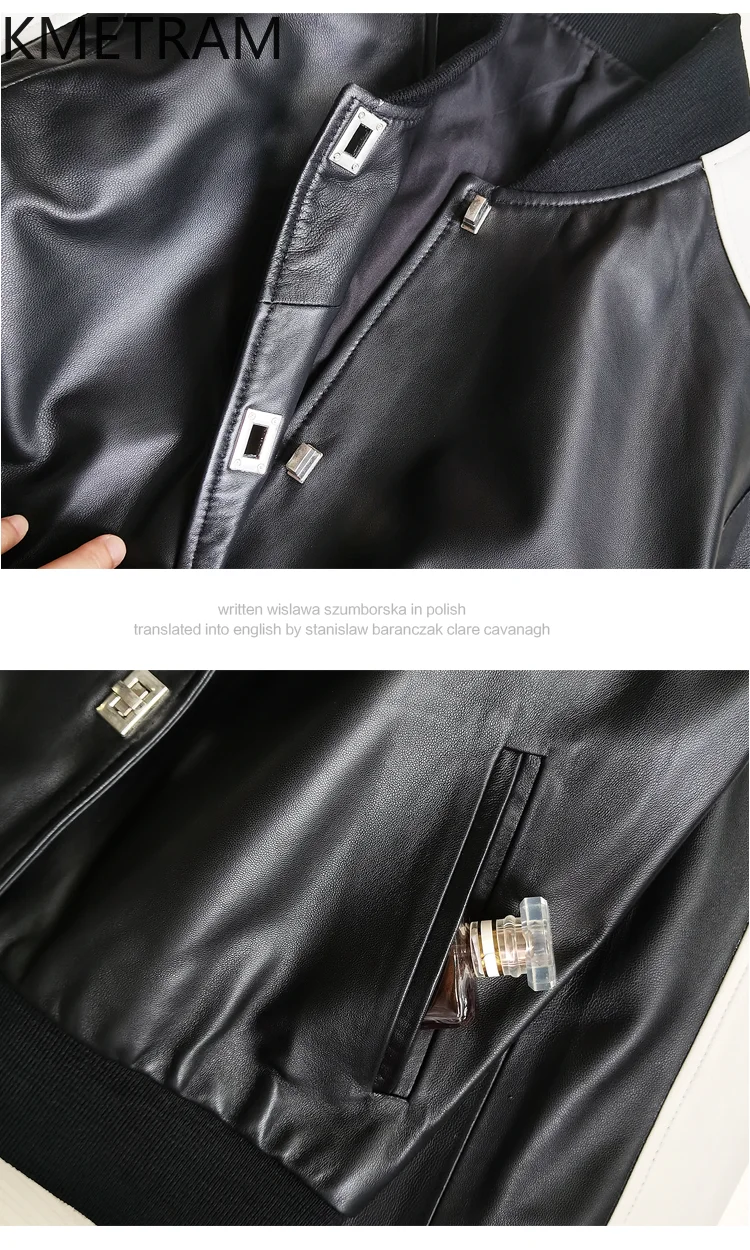 100% strato superiore di giacca di pelle di pecora donna giacche corte in vera pelle elegante set in due pezzi vestiti autunnali 2025 donne дубл onderка