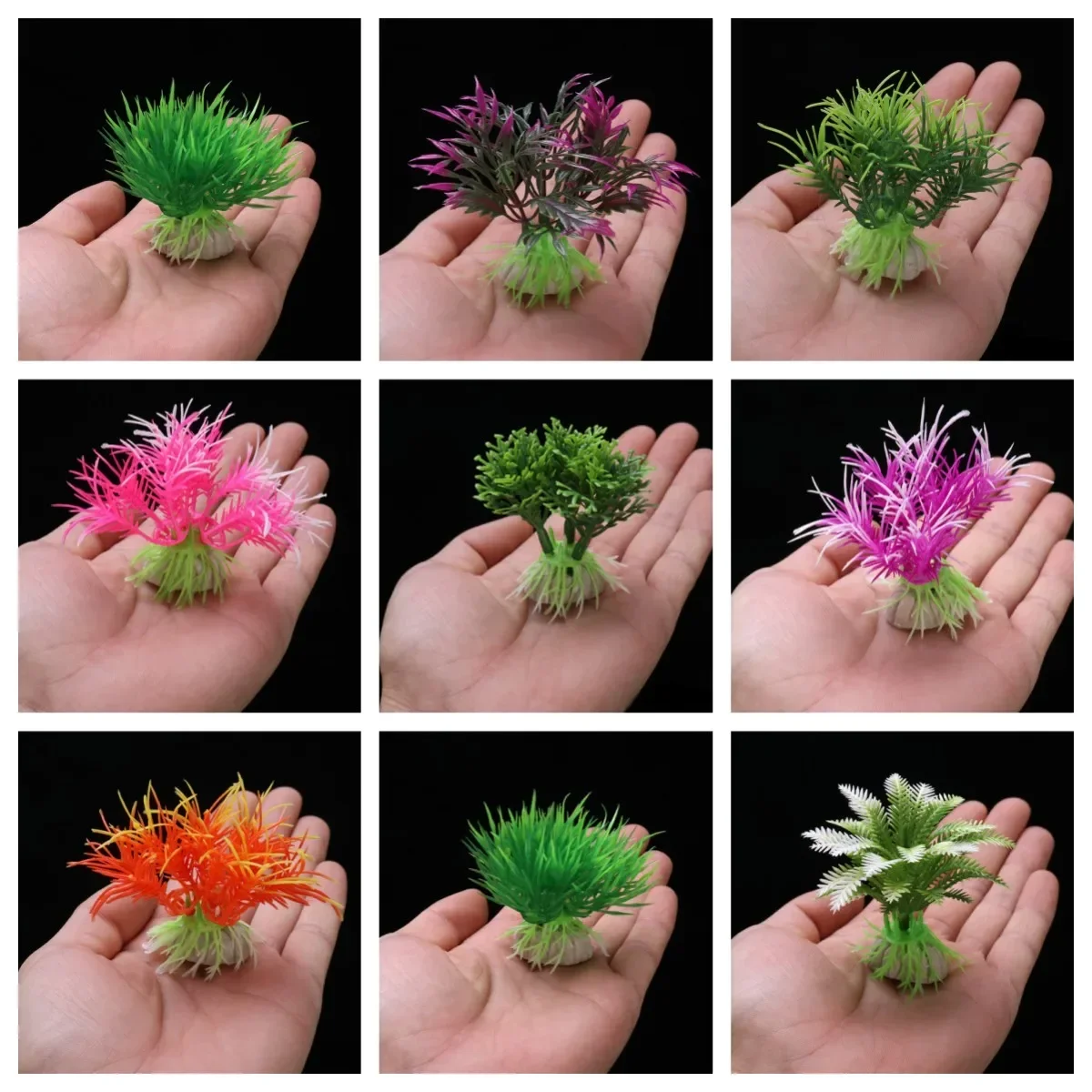 Aquarium Decor Artificial Water Weeds Ornament Aquatic Plant Fish Tank Grass Decoration Accessories