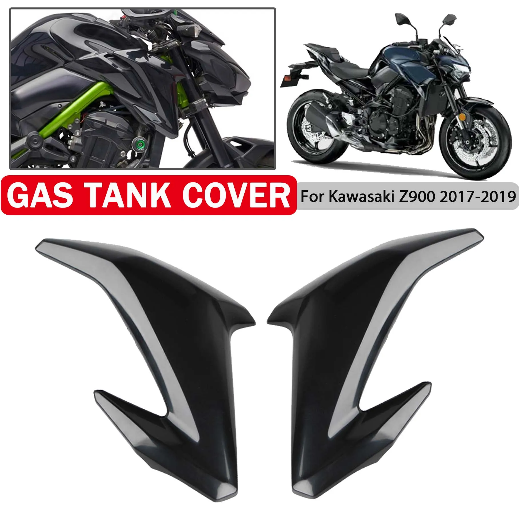 

Z 900 Z Motorcycle Side Trim Protection Insert Fairing Cowl Guard Panel For Kawasaki Z900 2017- 2019 Gas Tank Cover Unpainted