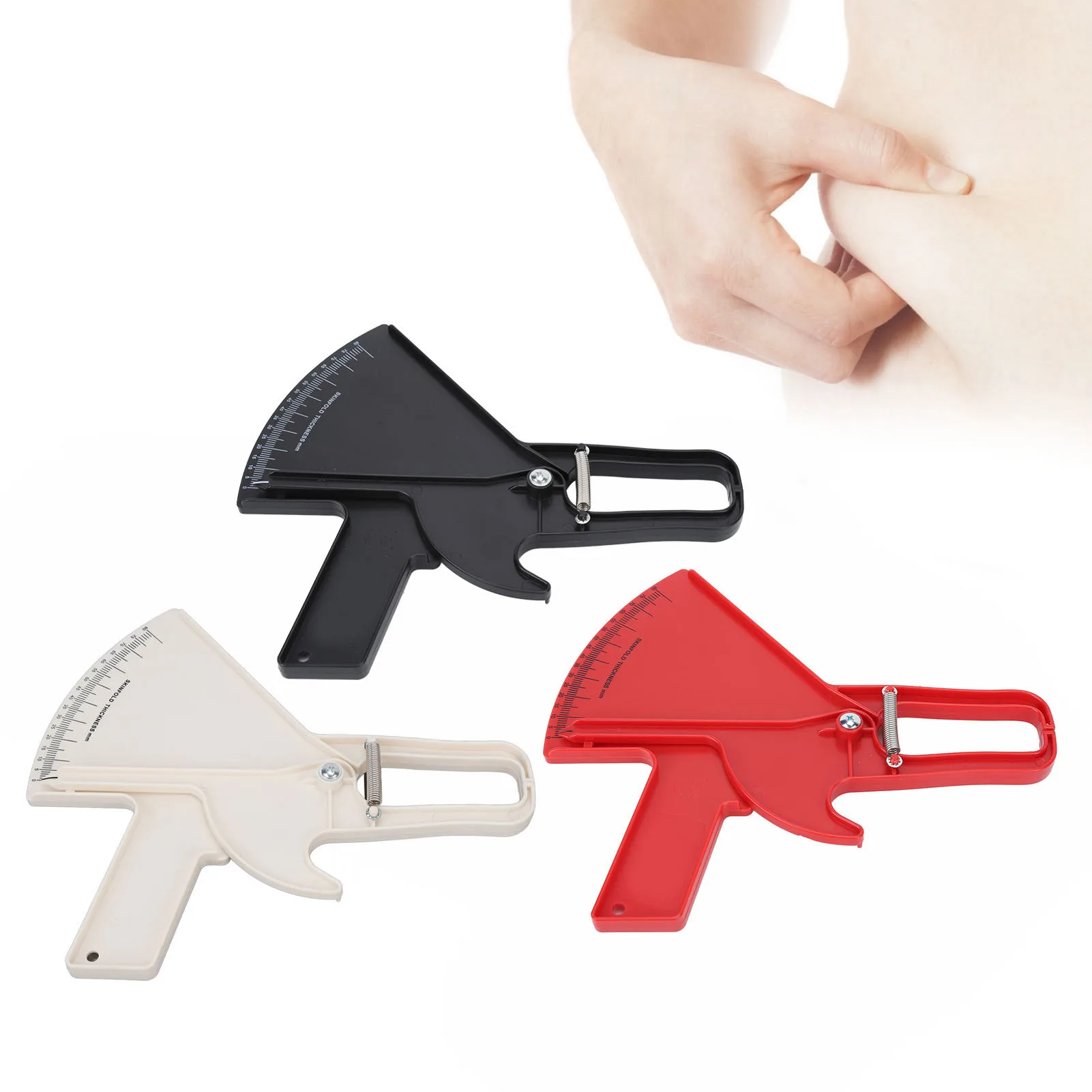 الجسم الدهون الفرجار الجسم الدهون الفرجار المهنية مزدوجة الربيع شريط قياس الجسم لقياس شريط قياس الجسم #4