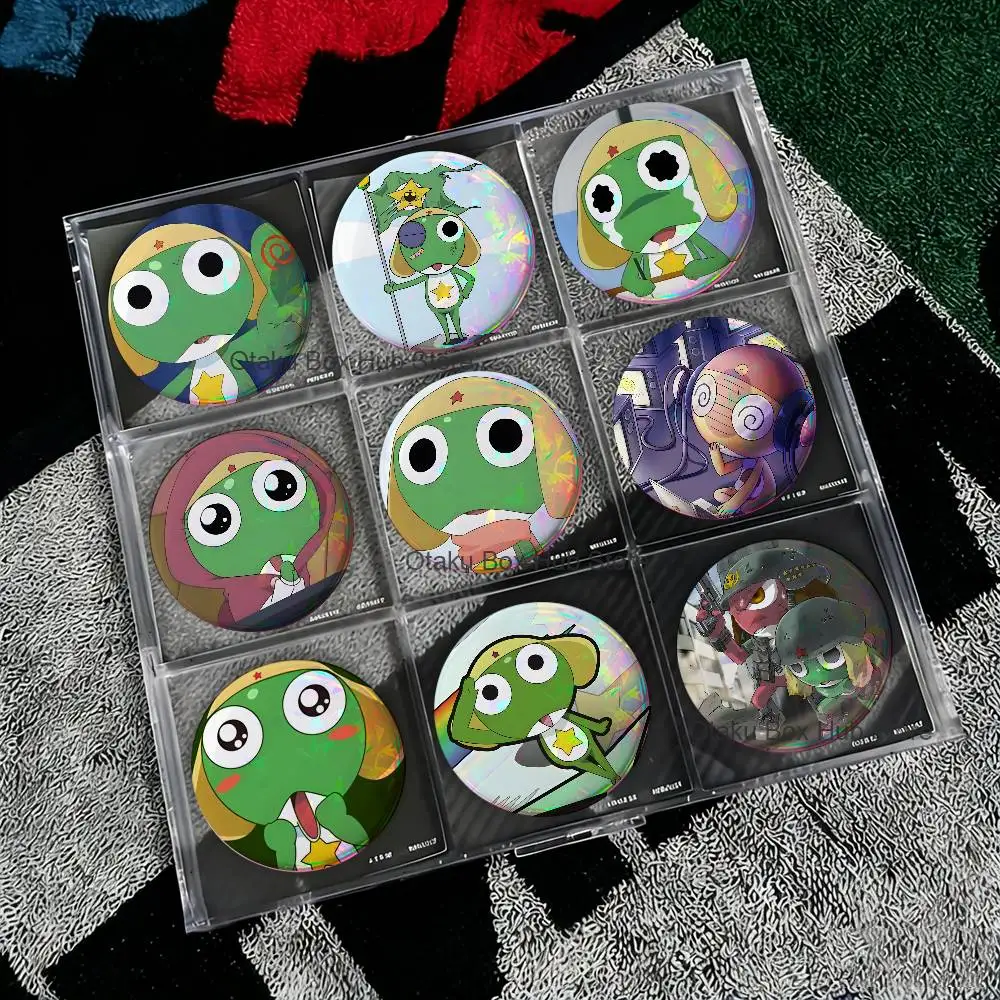

K-Keroro G-GunsoS Badge on Backpack Clothes decoration Tinplate Round Brooch Funny Custom Gifts for Friend