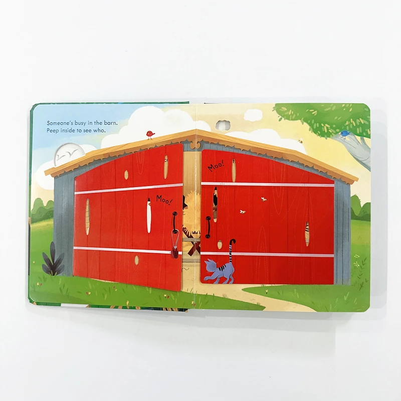 Peep Inside The Farm Lift-the-Flap Board Book - Interactive Children's Farm Animal Picture Book