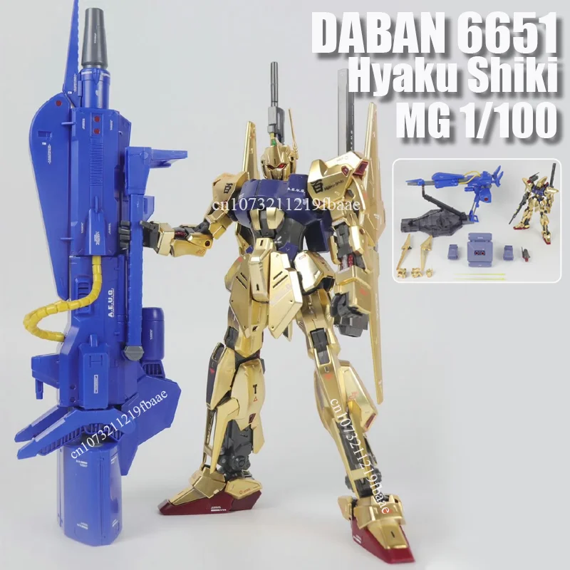 

В наличии DABAN 6651 Hyaku Shiki MG 1/100 в сборе, комплект модели, игрушка, экшн-фигурка, образовательный пластиковый робот, подарки для детей