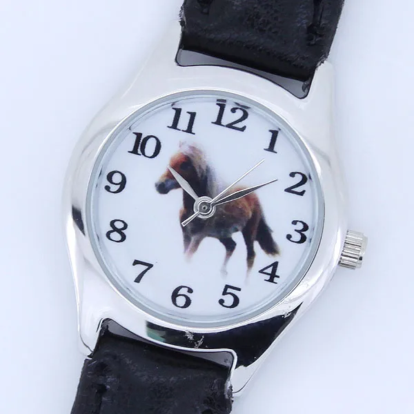 10 قطعة/الوحدة ، مختلطة السائبة الكرتون الساعات جميل فتاة بوي الأطفال هدية الحصان الجلود الكوارتز طالب ساعة اليد للأطفال