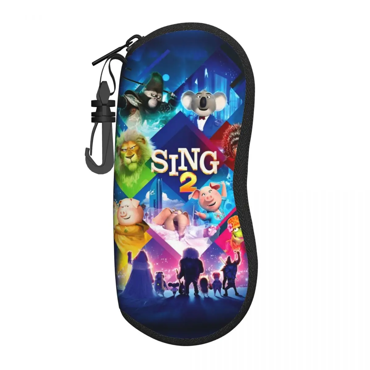 Sing 2 Movie All Characters Glasses Case Anti-Fall Cartoon Cute Sunglasses Storage Box Office Eyeglasses Box