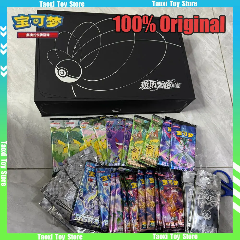 

100% Original Pkm Anniversary Journey Gift Box Scarlet & Violet Trading PTCG Simplified Chinese Collectible Cards Christmas Gift