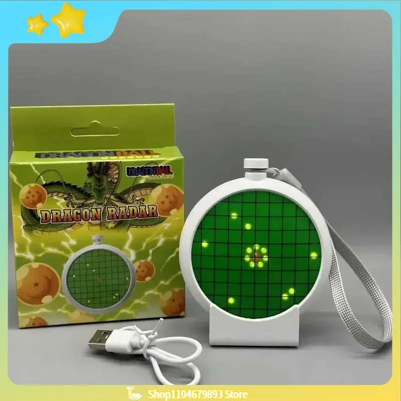 Nuevo Detector de Radar Dragón en Forma de Bola, Carga USB, Llavero Colgante de Dibujos Animados, Modelo Periférico de Anime, Accesorios Coleccionables, Regalo, Juguete Kawaii