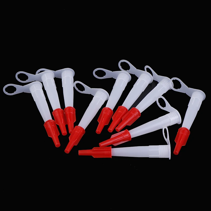 2026 NEW 10PCS Caulking Nozzle Pack Re-Sealable Silicone Tube Nozzle Cap Mastic Screw Cover Sealant Tube Replacement Accessories