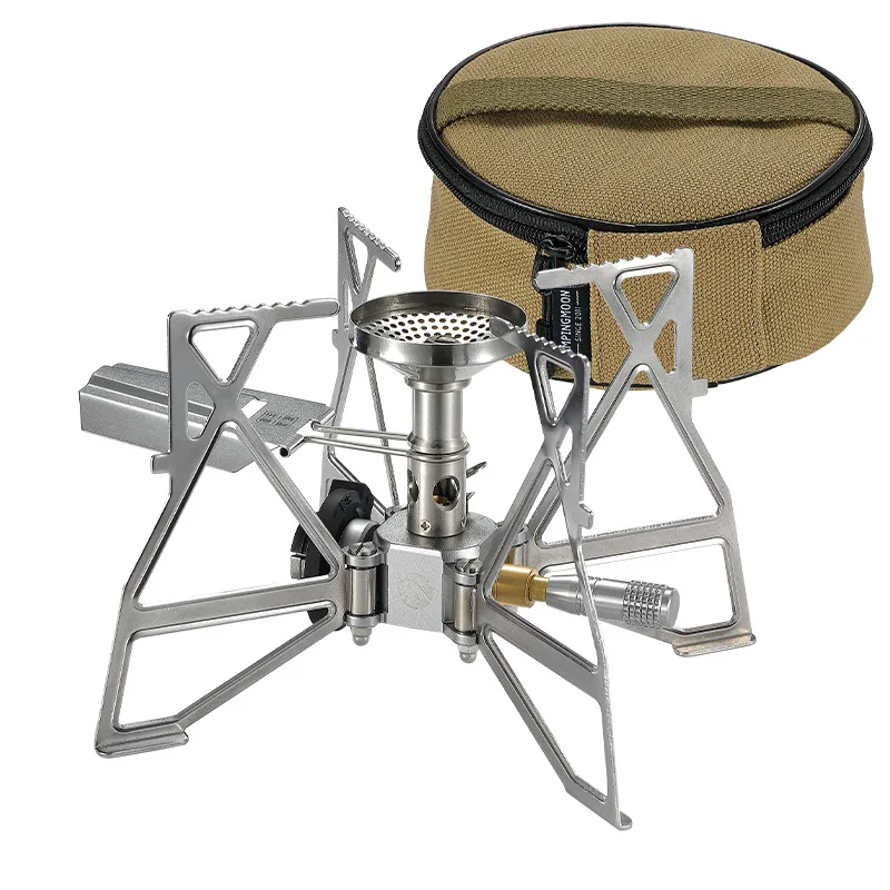 

CAMPINGMOON Cooking Hiking Stove Survival Picnic Cooking Stove XD-3F Folding Outdoor Camping Backpacking Camp Stove
