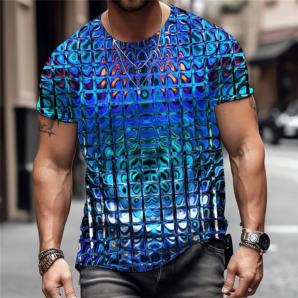 2024 Sports T Shirt for Mens Animal Print Short Sleeve Top Casual Street Man\'s T-shirt Oversized Tee Shirt Men Vintage Clothing