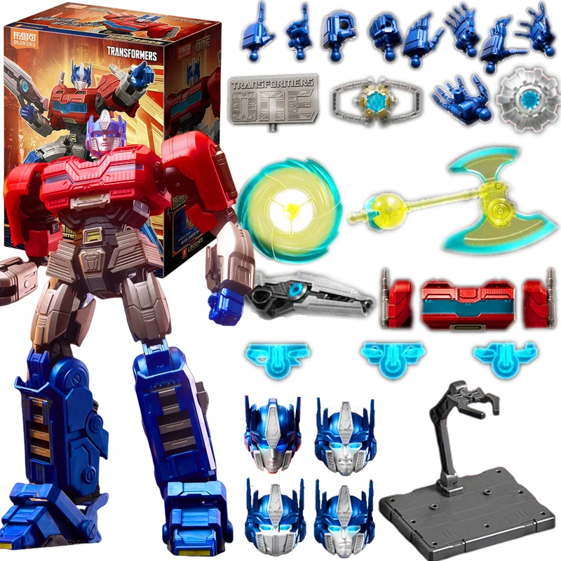 18-centymetrowe figurki LED Blokees Transformers ‌   Orion Pax Optimus Prime Soundwave Megatron Klocki Zabawki Figurki Akcji Model Anime G1 Prezenty