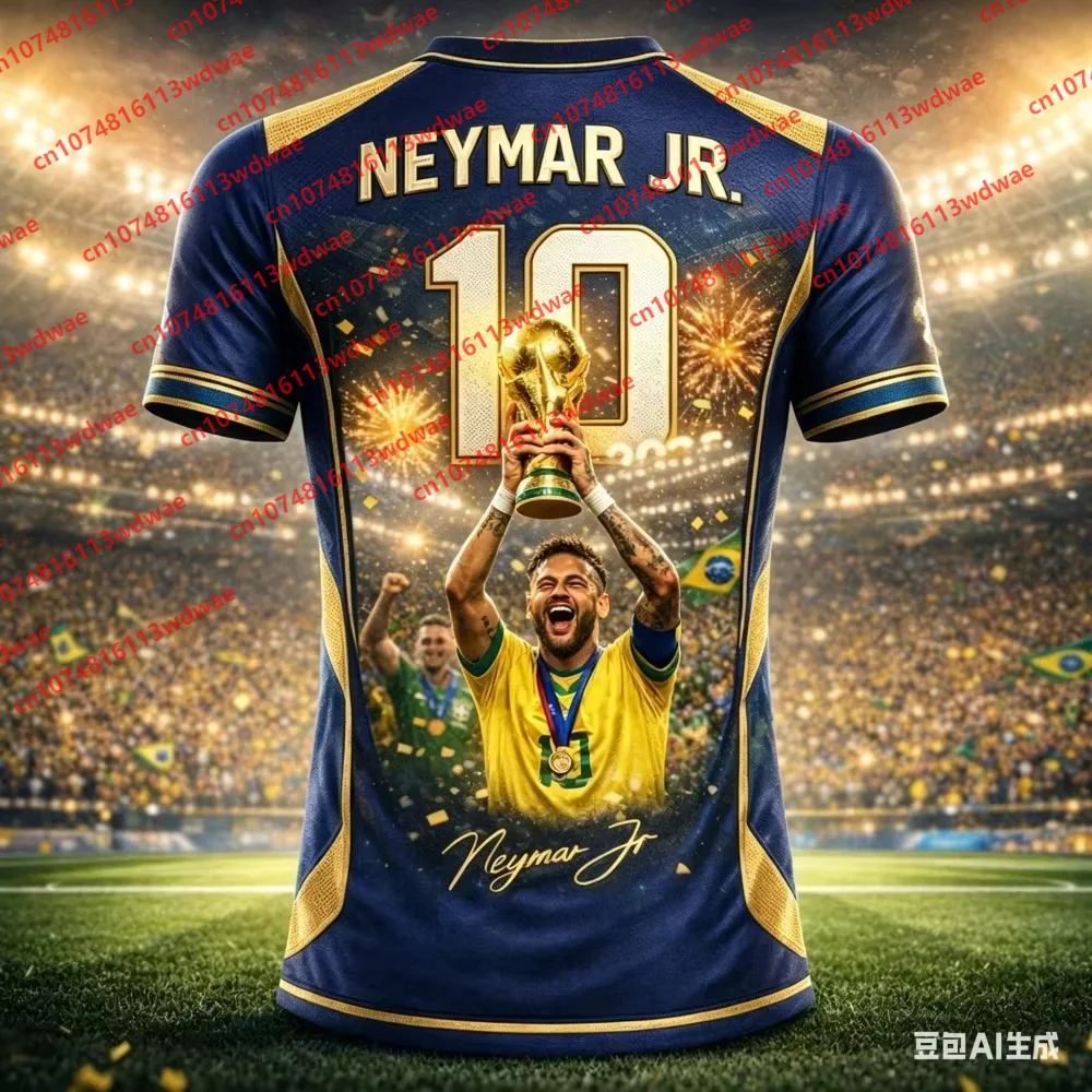 Football T-shirt Neymar Breathable Quick-drying Suitable For Football Training And Matches Kid  T-shirt Tracksuit
