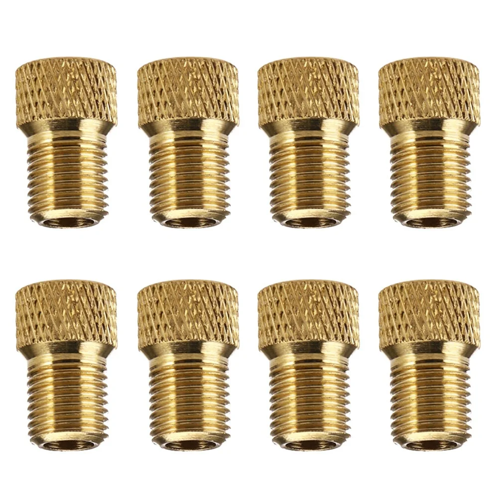 

8pcs To Adapter Brass Valve Converter For Bike Air Compressor Pump Repair Tool For Road Bicycle