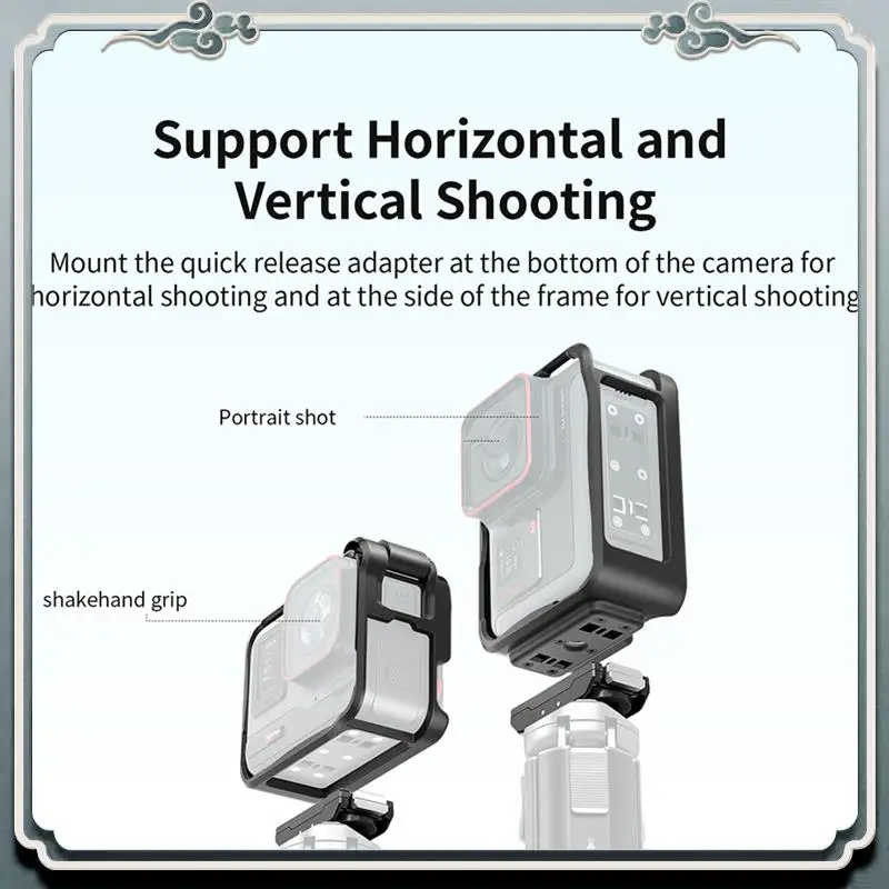 Premium ABS Frame For Insta360 Ace Pro  Cage Protective Border Frame For Insta360 Ace Sports Camera Accessories