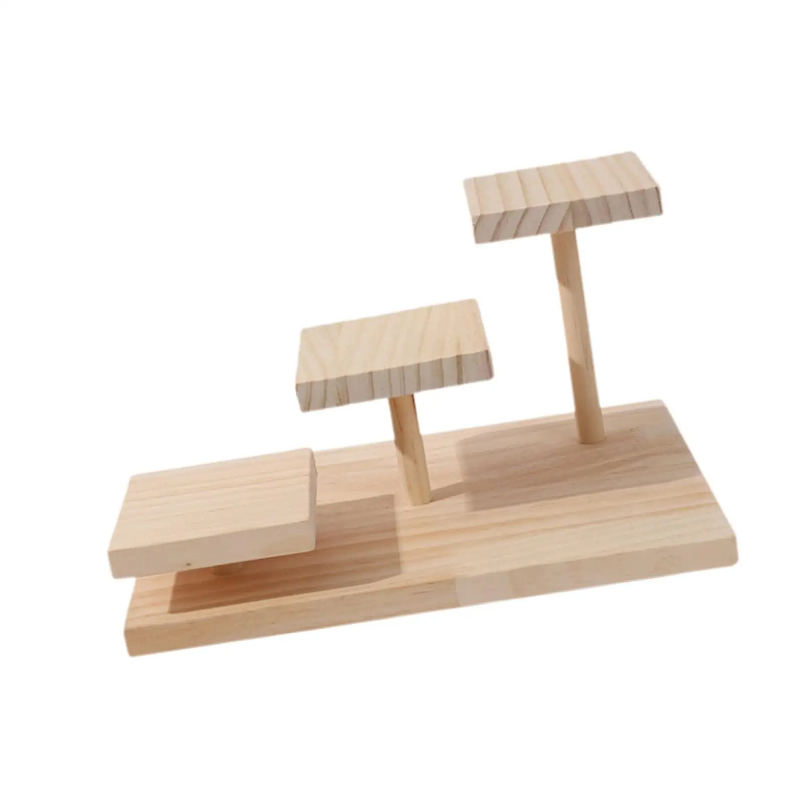 

Wood Cake Stand Dessert Holder Sturdy Multifunctional Cupcake Tower Tiered for Craft Figurine Graduation Farmhouse Decoration
