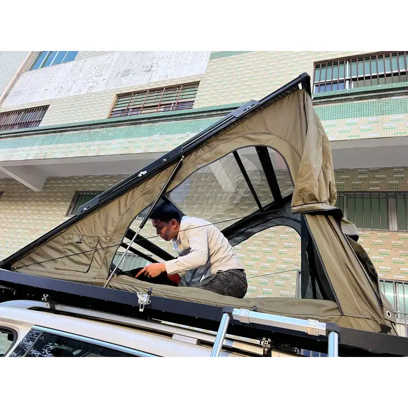 Astronaut. Transparent Hard Top Rooftop Tent Triangle Car Roof Tents