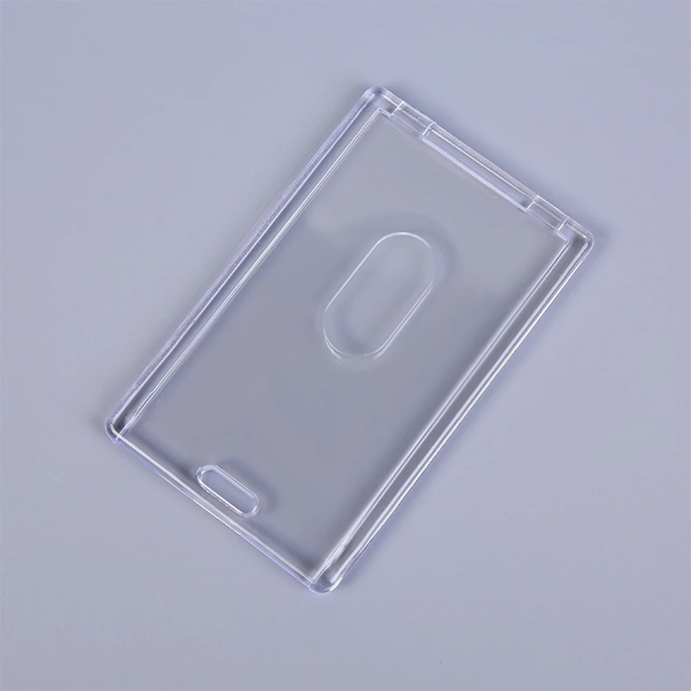 Bus Card Holder Case Acrylic Clear Acrylic Sleeve Office Staff Card Protector Protective Card Cover Case For School Campuses