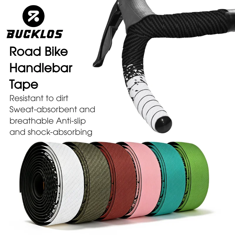 AliExpress BUCKLOS Professional Gravel Bike Handlebar Tape Road Bicycle Bar Wrap Bike Belts Damping Anti-Vibration Bike Handlebar Tape
