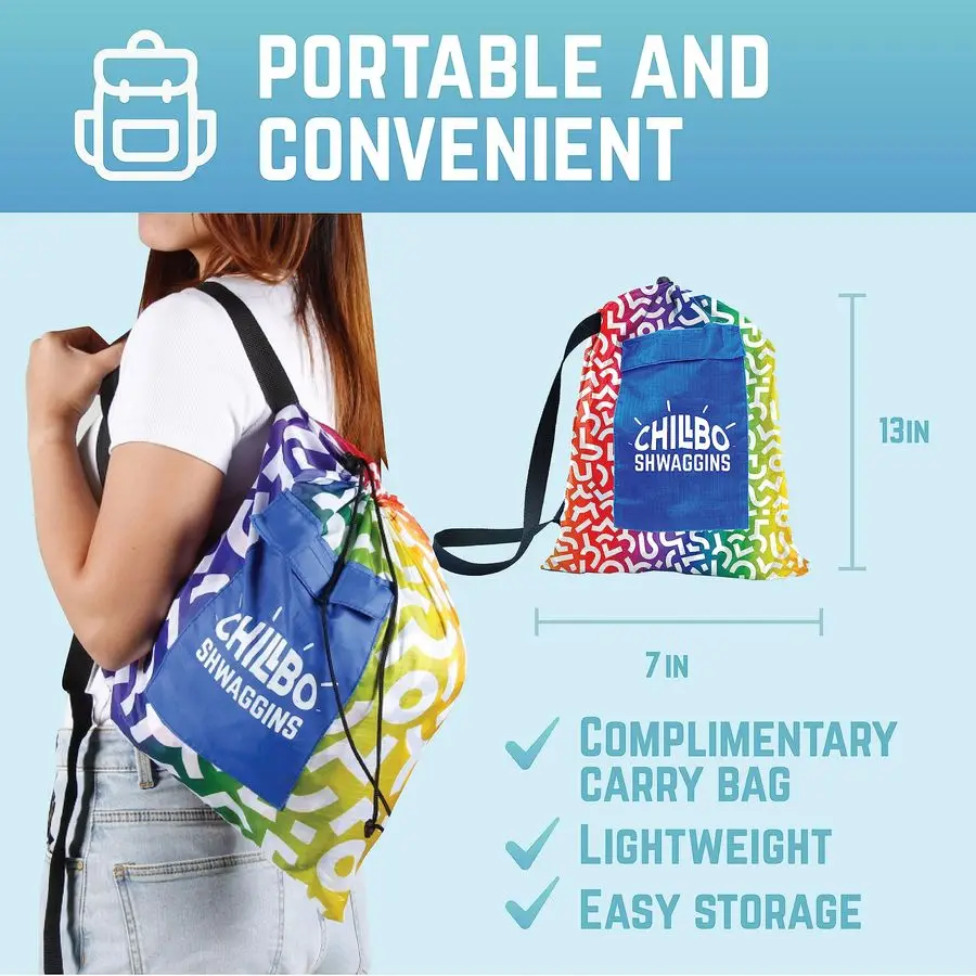 

Надувной диван Shwaggins: крутой надувной стул, простая установка, идеально подходит для походного снаряжения, пляжного кресла и музыкальных фестивалей. Радужный цвет.