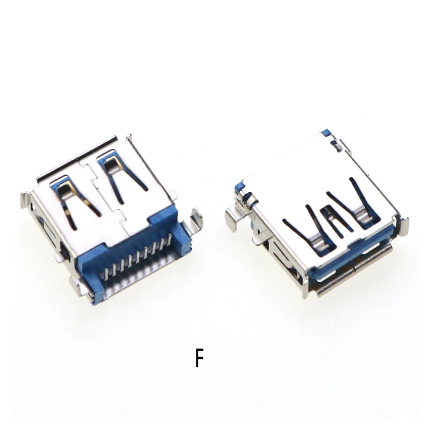 2 Stück USB 3.0 USB-3.0-AF AM Typ Port Stecker Buchse Lötanschlüsse PCB-Buchse für USB-Schnittstellenanschluss 90/180 Grad – Detail 8