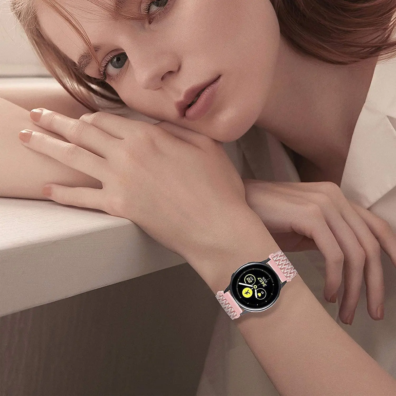 Pulseira de relógio elástica Nylon Loop, pulseira de relógio para Samsung Galaxy Watch Active 2, 3, 45mm, 46mm, 42mm, Gear S3, Huawei GT 2, 2e Pro, 20mm, 22 milímetros
