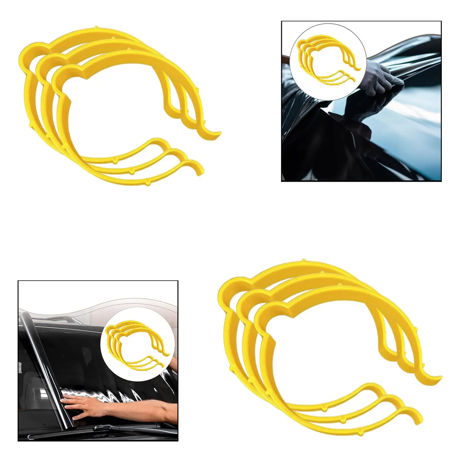 

Зажимы для тонировки окон, легко монтируемый держатель для виниловой пленки, инструмент для обертывания кузова автомобиля для нанесения своими руками