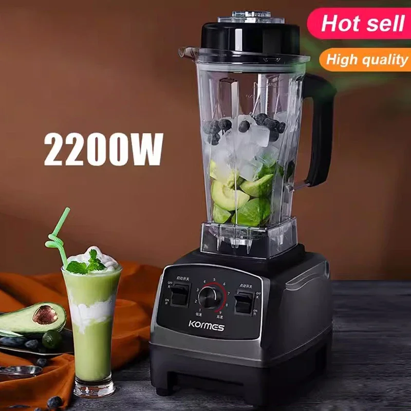 2200W Heavy Duty Commercial Grade Blender Mixer Juicer High Power Food Processor Ice Smoothie  Fruit Blender