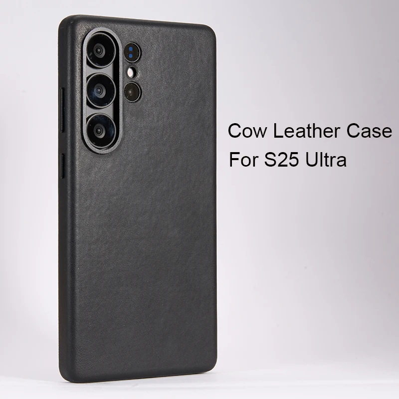

Genuine Leather for Samsung Galaxy S25 Ultra Case Magnetic Quality Business Protective for Samsung S25 Ultra Case Phone Cover