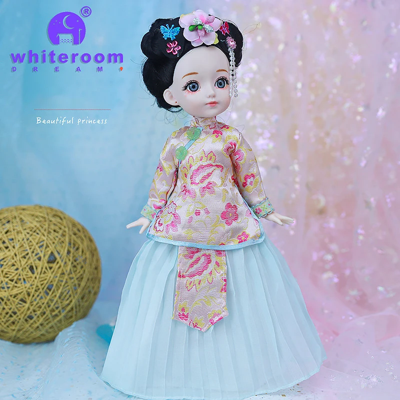 Bjd 1/6 Bjd Doll Blue Eyes Cothes Ancient Chinese Clothing