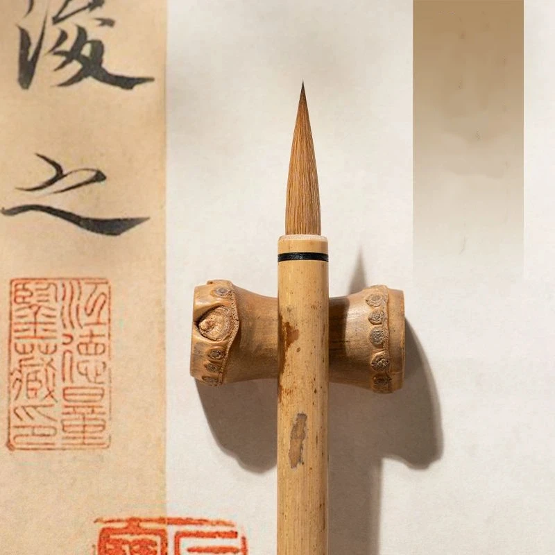 

Authentic Weasel Hair Calligraphy Brush Set Orchid Bamboo Painting Brush Running Regular Script Write Brush Artist Drawing Brush