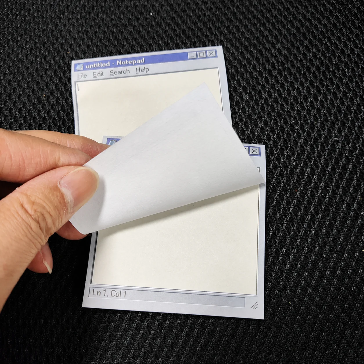 50-Page Creative Retro Computer Notepad Interface Design Square Adhesive Sticky Memo Pad for Office Back To School Memo Pad
