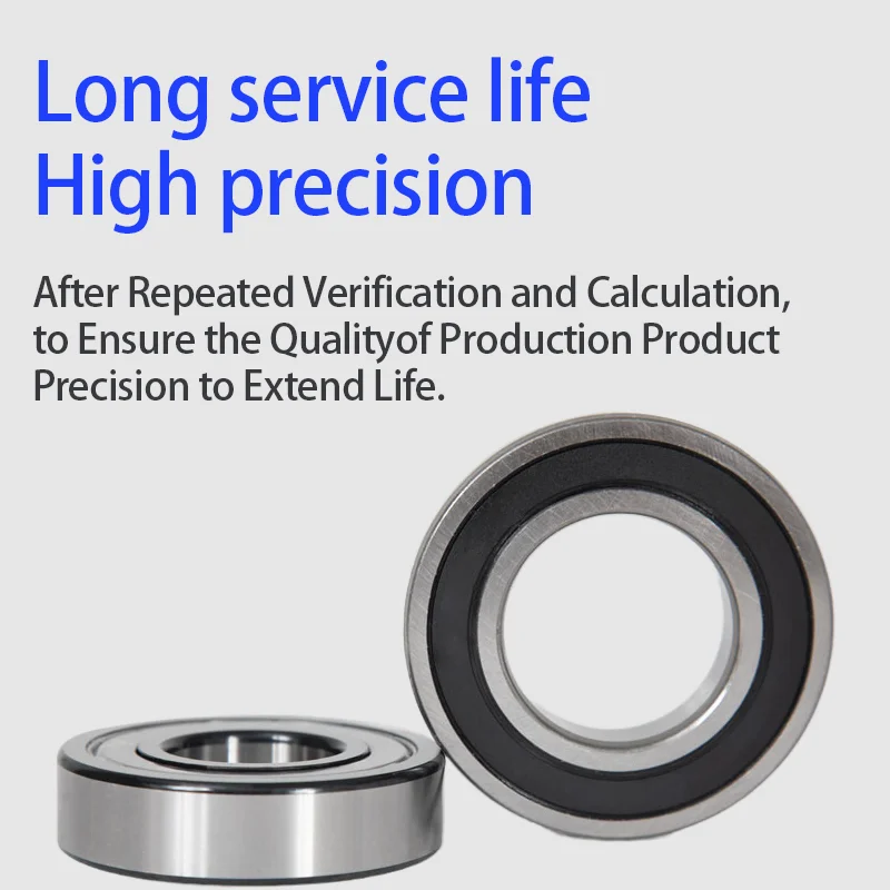 Ball Bearing 6001 R82RS 1/2 inch Width ABEC3 High Speed Double Sealed Small Bearings for Electric Motor Wheel Bike Mower Spinner view 3
