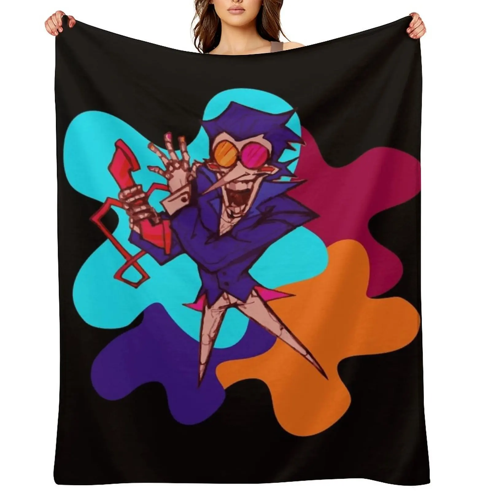 

spamton Throw Blanket Giant Sofa Furrys Nap Blankets