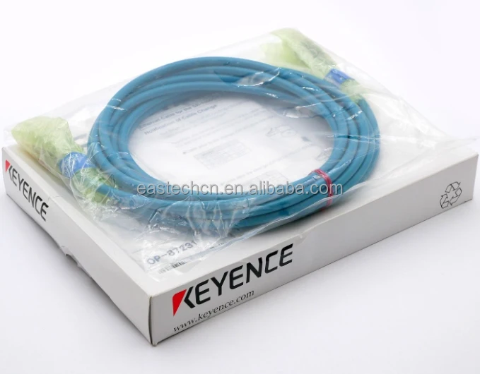 KEYENCE OP-87231 كابل إيثرنت لـ PLC PAC ووحدات تحكم مخصصة ضمان لمدة سنة واحدة إصدار جديد من اليابان