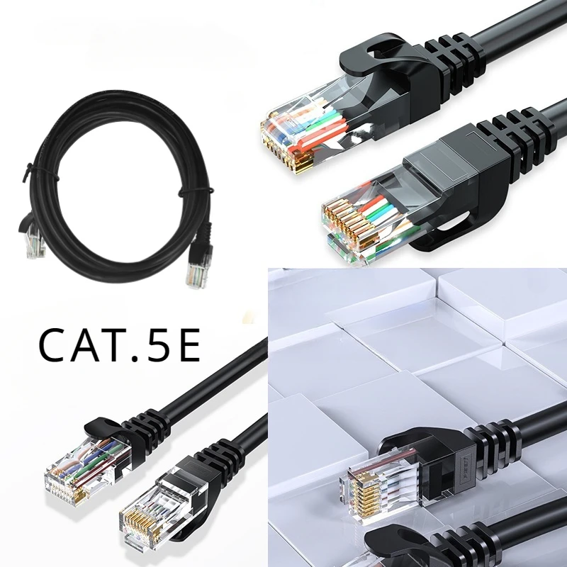 Cavo per computer router CAT.5E,CAT.6 CAT.6A,CAT.7 per ponticello LAN ad alta velocità da 1-10M con connettore RJ-45 per computer router PC